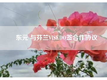 東元 與芬蘭VISEDO簽合作協議